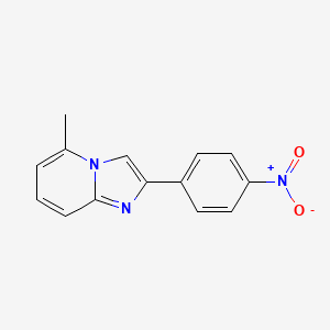 molecular formula C14H11N3O2 B2619324 5-Methyl-2-(4-nitrophenyl)imidazo[1,2-a]pyridine CAS No. 254902-03-9