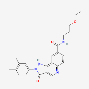 molecular formula C24H26N4O3 B2619326 N-(3-chloro-4-methylphenyl)-3-(1H-1,2,4-triazol-1-ylmethyl)benzamide CAS No. 1251702-99-4