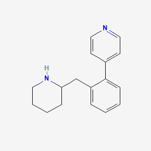 molecular formula C17H20N2 B2619341 4-[2-(Piperidin-2-ylmethyl)phenyl]pyridine CAS No. 2241138-31-6