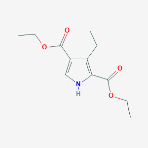 molecular formula C12H17NO4 B2619344 Diethyl 3-ethyl-1H-pyrrole-2,4-dicarboxylate CAS No. 52921-22-9