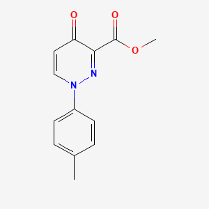 molecular formula C13H12N2O3 B2619397 Methyl 1-(4-methylphenyl)-4-oxo-1,4-dihydropyridazine-3-carboxylate CAS No. 478063-54-6