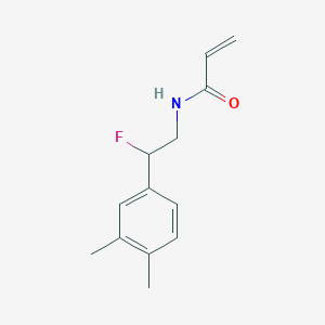 molecular formula C13H16FNO B2619404 N-[2-(3,4-Dimethylphenyl)-2-fluoroethyl]prop-2-enamide CAS No. 2411266-98-1