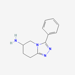 3-phenyl-5H,6H,7H,8H-[1,2,4]triazolo[4,3-a]pyridin-6-amine