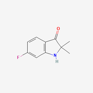 molecular formula C10H10FNO B2619424 6-Fluoro-2,2-dimethyl-1H-indol-3-one CAS No. 2418711-77-8