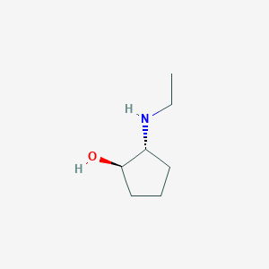 molecular formula C7H15NO B2619425 (1R,2R)-2-(ethylamino)cyclopentan-1-ol CAS No. 1354425-29-8; 1845825-51-5