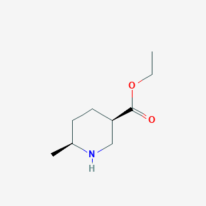 molecular formula C9H17NO2 B2619439 Ethyl (3R,6S)-6-methylpiperidine-3-carboxylate CAS No. 1932134-69-4