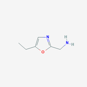 molecular formula C6H10N2O B2619454 (5-Ethyl-1,3-oxazol-2-yl)methanamine CAS No. 1493849-35-6