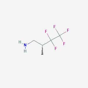 molecular formula C5H8F5N B2619511 (2R)-3,3,4,4,4-Pentafluoro-2-methylbutan-1-amine CAS No. 2248174-81-2