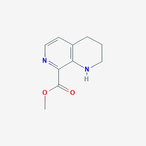 molecular formula C10H12N2O2 B2619514 Methyl 1,2,3,4-tetrahydro-1,7-naphthyridine-8-carboxylate CAS No. 2375270-03-2