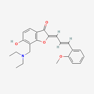 (Z)-7-((diethylamino)methyl)-6-hydroxy-2-((E)-3-(2-methoxyphenyl)allylidene)benzofuran-3(2H)-one