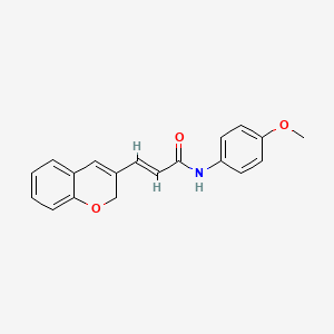 molecular formula C19H17NO3 B2619576 (2E)-3-(2H-chromen-3-yl)-N-(4-methoxyphenyl)prop-2-enamide CAS No. 887346-75-0