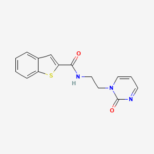 N-(2-(2-oxopyrimidin-1(2H)-yl)ethyl)benzo[b]thiophene-2-carboxamide