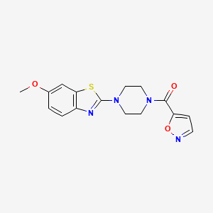 Isoxazol-5-yl(4-(6-methoxybenzo[d]thiazol-2-yl)piperazin-1-yl)methanone