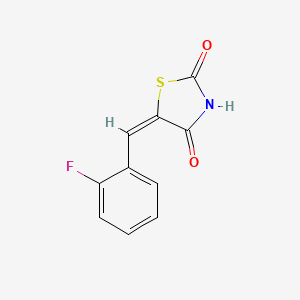 (5E)-5-[(2-fluorophenyl)methylidene]-1,3-thiazolidine-2,4-dione