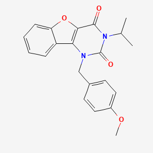 3-isopropyl-1-(4-methoxybenzyl)benzofuro[3,2-d]pyrimidine-2,4(1H,3H)-dione