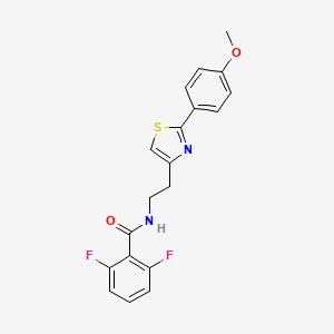 2,6-difluoro-N-[2-[2-(4-methoxyphenyl)-1,3-thiazol-4-yl]ethyl]benzamide