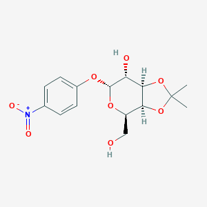 molecular formula C15H19NO8 B026196 4-Nitrophenyl 3,4-O-isopropylidene-a-D-galactopyranoside CAS No. 29781-32-6