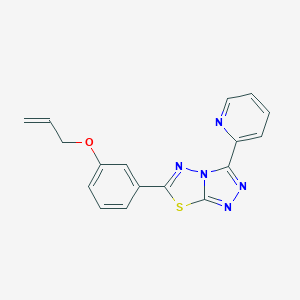 molecular formula C17H13N5OS B261962 6-[3-(Allyloxy)phenyl]-3-pyridin-2-yl[1,2,4]triazolo[3,4-b][1,3,4]thiadiazole 