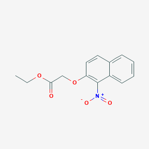 molecular formula C14H13NO5 B2619626 Ethyl [(1-nitro-2-naphthyl)oxy]acetate CAS No. 893774-43-1