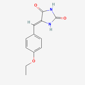 molecular formula C12H12N2O3 B2619650 (5Z)-5-[(4-ethoxyphenyl)methylidene]imidazolidine-2,4-dione CAS No. 6325-66-2