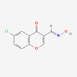 6-chloro-3-[(E)-hydroxyiminomethyl]chromen-4-one