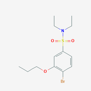 [(4-Bromo-3-propoxyphenyl)sulfonyl]diethylamine