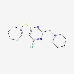 4-Chloro-2-(piperidin-1-ylmethyl)-5,6,7,8-tetrahydro-[1]benzothiolo[2,3-d]pyrimidine