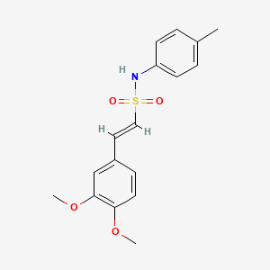(E)-2-(3,4-dimethoxyphenyl)-N-(4-methylphenyl)ethenesulfonamide