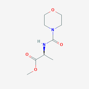 molecular formula C9H16N2O4 B2619674 methyl (2S)-2-(morpholine-4-carbonylamino)propanoate CAS No. 1173675-91-6
