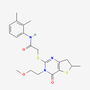 N-(2,3-dimethylphenyl)-2-((3-(2-methoxyethyl)-6-methyl-4-oxo-3,4,6,7-tetrahydrothieno[3,2-d]pyrimidin-2-yl)thio)acetamide