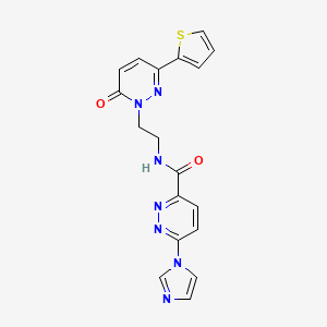 6-(1H-imidazol-1-yl)-N-(2-(6-oxo-3-(thiophen-2-yl)pyridazin-1(6H)-yl)ethyl)pyridazine-3-carboxamide