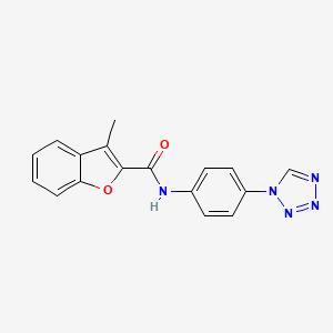 3-methyl-N-[4-(tetrazol-1-yl)phenyl]-1-benzofuran-2-carboxamide