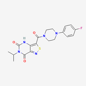 3-{[4-(4-fluorophenyl)piperazino]carbonyl}-6-isopropylisothiazolo[4,3-d]pyrimidine-5,7(4H,6H)-dione