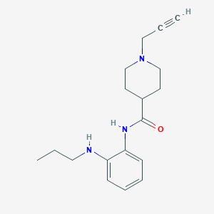 molecular formula C18H25N3O B2619716 1-(prop-2-yn-1-yl)-N-[2-(propylamino)phenyl]piperidine-4-carboxamide CAS No. 1808421-79-5