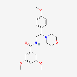 3,5-dimethoxy-N-[2-(4-methoxyphenyl)-2-(morpholin-4-yl)ethyl]benzamide