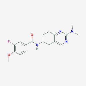 N-[2-(dimethylamino)-5,6,7,8-tetrahydroquinazolin-6-yl]-3-fluoro-4-methoxybenzamide