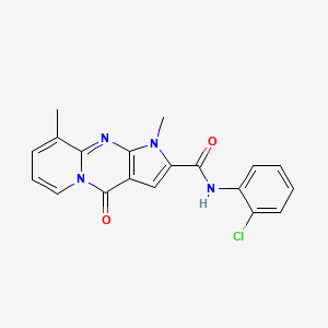 N-(2-chlorophenyl)-1,9-dimethyl-4-oxo-1,4-dihydropyrido[1,2-a]pyrrolo[2,3-d]pyrimidine-2-carboxamide