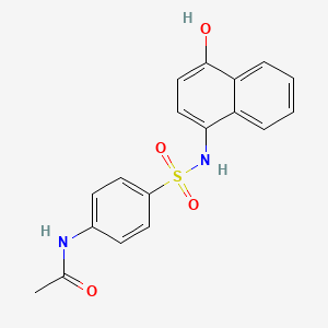 molecular formula C18H16N2O4S B2619732 N-{4-[(4-hydroxynaphthalen-1-yl)sulfamoyl]phenyl}acetamide CAS No. 95024-05-8