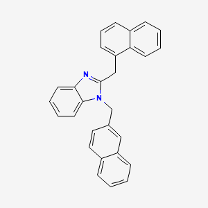 2-(naphthalen-1-ylmethyl)-1-(naphthalen-2-ylmethyl)-1H-benzo[d]imidazole