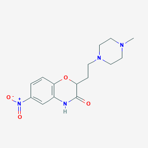 2-[2-(4-methylpiperazino)ethyl]-6-nitro-2H-1,4-benzoxazin-3(4H)-one