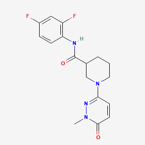 N-(2,4-difluorophenyl)-1-(1-methyl-6-oxo-1,6-dihydropyridazin-3-yl)piperidine-3-carboxamide