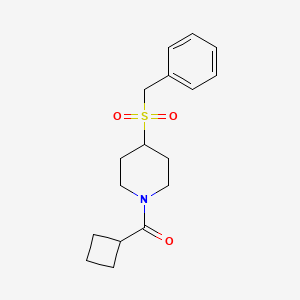 (4-(Benzylsulfonyl)piperidin-1-yl)(cyclobutyl)methanone