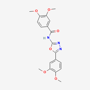 N-(5-(3,4-dimethoxyphenyl)-1,3,4-oxadiazol-2-yl)-3,4-dimethoxybenzamide