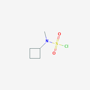 molecular formula C5H10ClNO2S B2619752 N-cyclobutyl-N-methylsulfamoyl chloride CAS No. 1411944-92-7