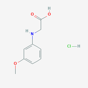 2-(3-Methoxyanilino)acetic acid;hydrochloride