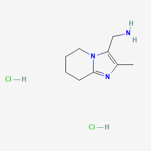 (2-Methyl-5,6,7,8-tetrahydroimidazo[1,2-a]pyridin-3-yl)methanamine dihydrochloride