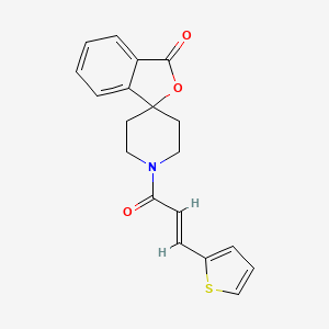 (E)-1'-(3-(thiophen-2-yl)acryloyl)-3H-spiro[isobenzofuran-1,4'-piperidin]-3-one