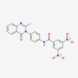 N-(4-(2-methyl-4-oxoquinazolin-3(4H)-yl)phenyl)-3,5-dinitrobenzamide
