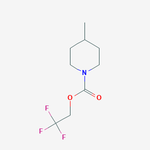 molecular formula C9H14F3NO2 B2619794 2,2,2-Trifluoroethyl 4-methylpiperidine-1-carboxylate CAS No. 1092074-38-8
