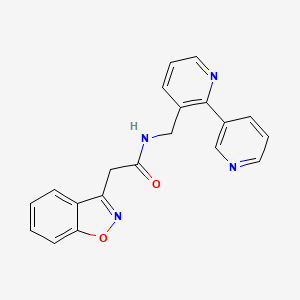 N-([2,3'-bipyridin]-3-ylmethyl)-2-(benzo[d]isoxazol-3-yl)acetamide